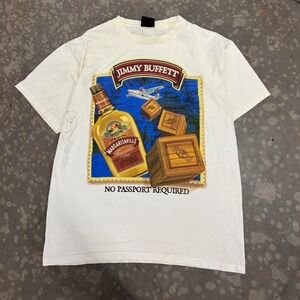 Jimmy Buffett Margaritaville tour t shirt vintage graphic tee white size L Giant